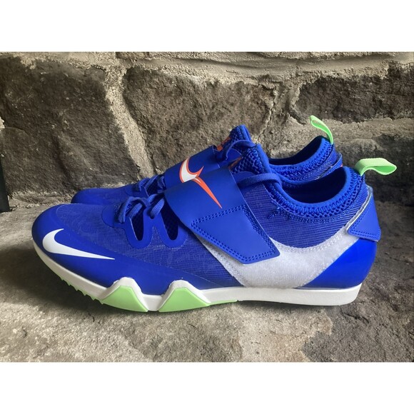Nike Pole Vault PV Elite Track Field Spikes Blue Men's Size 10.5 AA1204-400 - Picture 1 of 8
